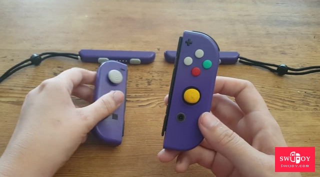 外国玩家自制Game Cube风格Switch手柄Joy-Con