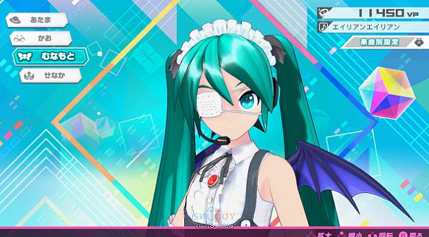 Switch《初音未来：歌姬计划39's》PV欣赏捏人模式曝光
