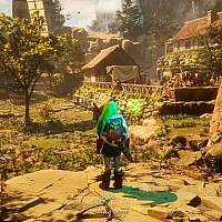 玩家自制虚幻5引擎渲染Switch《塞尔达传说：时之笛》效果展示