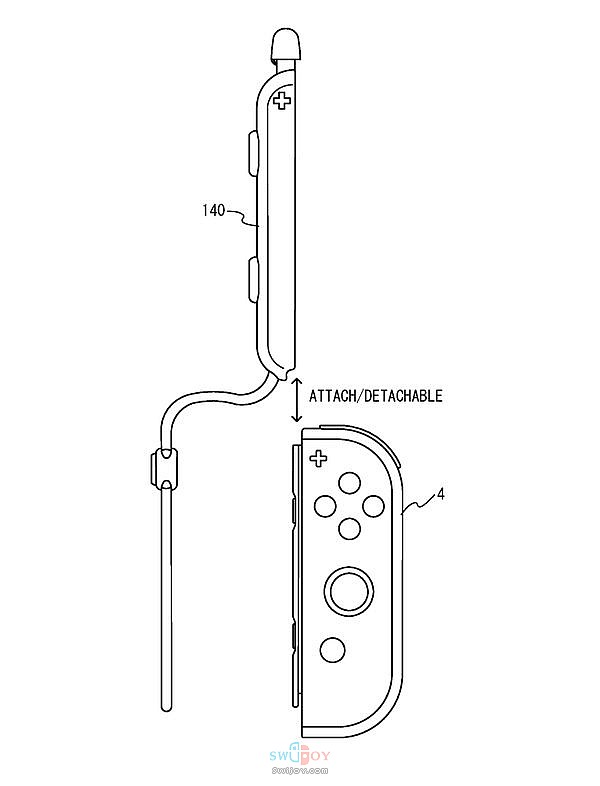 Switch可与Joy-Con手柄合体的触碰笔新专利曝光