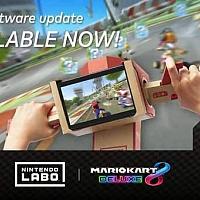 Switch《马里奥赛车8豪华版》免费更新：支持Labo体感