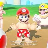 玩家自制Switch《超级马里奥派对》泳装MOD