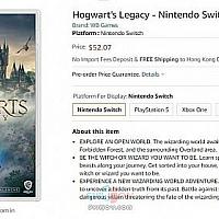 Switch《霍格沃茨的遗产》实体版已开放预购