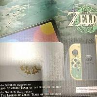 Switch OLED《塞尔达传说：王国之泪》限定主机包装及外观泄露
